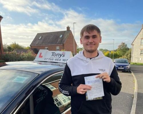 Well done Bradley from Earl Shilton, on passing your driving test